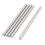 uxcell A15113000ux1262 5 Pcs 5mm x 100mm DIY RC Car Model Straight Metal Round Shaft Rod Bars (Pack of 5)