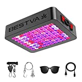 BESTVA DC Series 600W LED Grow Light 1.5x1.5ft Coverage Upgraded SMD Diodes Aluminum Reflector Full Spectrum Grow Lamps for Greenhouse Hydroponic Higher PPF Indoor Plants Growing Lights