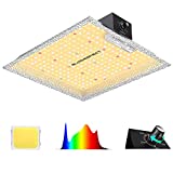 BLOOMSPECT SL600 LED Grow Light with Samsung LEDs, Dimmable Full Spectrum Commercial Growing Lights with Reflector Hood 2x2ft Flower Coverage for Indoor Plants Seeding Veg & Bloom, 250pcs LEDs