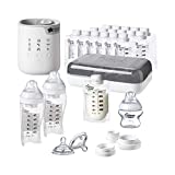 Tommee Tippee Pump And Go Complete Breast Milk Baby Bottle Feeding Starter Set, White