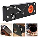 Chamfer Plane for Wood，Woodwork Hand Planer for Quick Edge Trimming and Chamfering, Woodworking Valentine's Day Gifts for Chamfer Plane for men (Black)