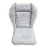 High Chair Cushion, High Chair Pad/seat Cushion/Baby High Chair Cushion,Soft and Comfortable,Light and Breathable,Make The Baby More Comfortable (Gray Background Stars Pattern)