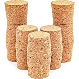 Juvale Size #22 Tapered Cork Plugs for Wine Bottles and Crafts (1.7 x 1.46 x 1.49 in, 12 Pack)