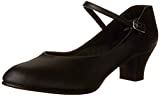 Capezio Women's Jr. Footlight Character Shoe,Black,7.5 M US