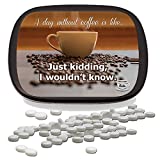 A Day Without Coffee Mints – Unique Coffee Gifts for Coffee Lovers White Elephant Ideas Candy Gifts for Adults Peppermint Breath Mints Stocking Stuffers Funny Friend Gift Coffee Clutch