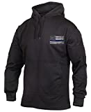 Rothco Thin Blue Line Concealed Carry Hoodie, Black, XX-Large