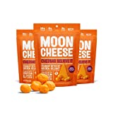 Moon Cheese, Cheddar believe it, 100% Cheddar cheese, Low-carb 2 oz, Keto-Friendly, high protein snack alternative to protein bars, cookies, and shakes (Pack of 3)