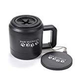 Paw Plunger for Medium Dogs – Portable Dog Paw Cleaner for Muddy Paws – This Dog Paw Washer Saves Floors, Furniture, Carpet and Vehicles from Paw Prints – Soft Bristles, Convenient Cup Handle, Black