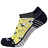 Zensah Limited Edition No-Show Running Socks - Anti-Blister Comfortable Moisture Wicking Sport Socks for Men and Women (Medium, Bumblebees)