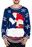 Tipsy Elves Men's Santa Pooping Ugly Christmas Sweater - Funny Santa Xmas Sweater: XX-Large