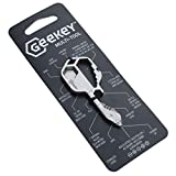 Geekey Multi-tool | Original Stainless Steel Key Shaped Pocket Tool for Keychain | Mini Utility Gadget | Multifunctional Tool | 16+ Common Tools | TSA Safe | Gift for Men, Women, Groomsman, Birthday