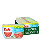 Dole Fruit Bowls Red Grapefruit Sunrise in 100% Juice, Gluten Free Healthy Snack, 4 Oz, 24 Total Cups