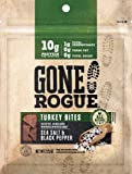 Gone Rogue All-Natural Sea Salt & Black Pepper Turkey Bites, Low Carb, Gluten Free, Keto Friendly Snacks, 4-pack