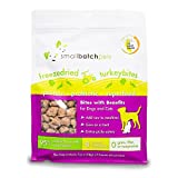 Smallbatch Pets Freeze-Dried Turkey Bites for Dogs & Cats, 7 oz, Made in The USA, Organic Produce, Humanely Sourced Meat, Single Source Protein, Mixer & Topper, Healthy, with Cranberry and Probiotics