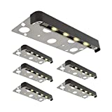 6-Pack 7inch/1.5w LED Hardscape Lighting, Waterproof Outdoor Pavers Step Lights, 2700K Low Voltage 12V, by LUMENGY