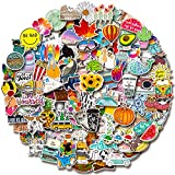 100 PCS Water Bottle Stickers, Laptop Vinyl Cute Waterproof Skateboard Scrapbook Vsco Stickers Aesthetic Car Decals Computer Hydroflask Stickers for Adults Teens Kids, Sticker Packs