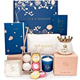 Royal Gift Basket for Women - 8 Luxurious Gifts for Women with Card. Unique Christmas Gifts for Women, Thank you, Birthday Box by Luxe England