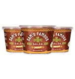 Sam's Famous Salsa 3 Pack | Fresh Salsa Cold Shipped | Authentic 100 Year Old Tarahumara Recipe | Gluten Free with Fresh Jalapeno Peppers, Sweet Onions, Tomatillo, Tomato, Traditional Spices | Medium