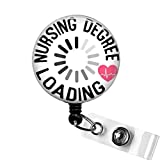 Nursing Student Badge Reel, NURSING DEGREE Loading Badge, Student Nurse Retractable ID Badge Holder, Nursing School Nursing Student Gift, Student Nurses Day