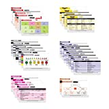 Nurse Nation 30 Horizontal Nursing Badge Reference Cards - Lab Values, EKG, Vitals, and More! (Bonus Cheat Sheets) Great Nurse Gifts - Nursing Student Accessories and Supplies!