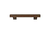 Pearl Mantels 412-60-70 Shenandoah Pine Wall Shelf, 60-Inch, Rustic Cherry