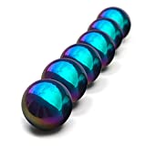 FAXADELLA 6 Pieces of 1.26" Sphere Magnet Rainbow Magnetic Balls | Hematite Rattle Snake |Fidget Toys for Anxiety | Large Magnetic Balls