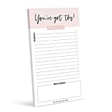 Bliss Collections Motivational Daily To Do List Notepad, You've Got This Tear-off Pad, Memo Pad for Shopping Lists, Reminders and Appointments, 4.5 x 7.5 inches, 50 sheets (Optional Magnet Included)