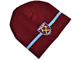 West Ham FC Official Beanie Knitted Hat (One Size) (Claret/Blue)
