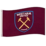 West Ham United Fc Authentic EPL Crest Flag