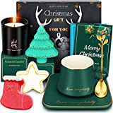 Christmas Gifts for Women - Stocking Stuffers Relaxing Spa Gift Box Basket for Her, Bday Bath Set w/Coffee Mug Gift Ideas for Mom, Friend, Bestie, Sister, Wife, Grandma, Coworker, Boss
