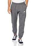 Nike Men's Sportswear Club Fleece Jogger Pants BV2737 (Charcoal Heather/Anthracite/White, Large)