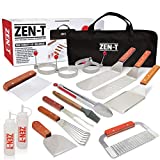 ZEN-T - 17 Piece Grill Griddle BBQ Tool Kit - Heavy Duty Professional Grade Stainless Steel BBQ Tools - Perfect Grilling Utensils for All Your Grilling Needs – Outdoor and Indoor BBQ Accessories