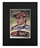 Jeff Gordon Portrait Nascar Racing Star legend Sports Art Print Printed Picture Decor Wall Art Display with Matted 8x10