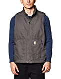 Carhartt Men's Sherpa Lined Mock-Neck Vest, Gravel, Large