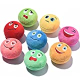 Squeaky Dog Toys, [8 Pack] Soft Stuffed Plush Balls with Squeakers, Interactive Fetch Play for Puppy Small Medium Pets