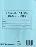 TestingForms.com 8.5" x 11" Examination Blue Book 8 Sheets 16 Pages 10 Booklets