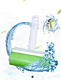 Reusable Pet Hair Suitable for Sticky Non-stick Lint Roller Sticky Plush Hair Gel Roller for Dog Hair Cat Hair Sticky Glutinous Hair Sticky Hair Brush Hair Hair Removal Hair Gel Suitable (green)