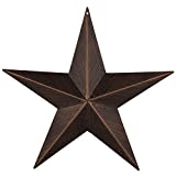 EBEI 17.5" Rustic Metal Barn Star Country Antique Vintage Gifts Metal Star Home Wall Decor