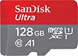 SanDisk 128GB Ultra microSDXC UHS-I Memory Card with Adapter - 120MB/s, C10, U1, Full HD, A1, Micro SD Card - SDSQUA4-128G-GN6MA