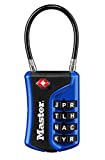 Master Lock 4697DWD Set Your Own Word Combination TSA Approved Luggage Lock, 1 Pack, Assorted Colors