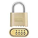 Master Lock Padlock, Set Your Own Letter Combination Lock, 2 in. Wide, 175DWD, 1- inch