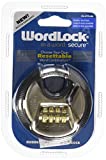 Wordlock PL-074-SN 4-Dial Combination Disc Padlock, Multicolor, 70mm