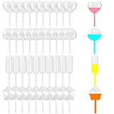 Cupcake Pipettes,200 Pcs 4ml Squeeze Transfer Pipettes,Disposable Plastic Transfer Droppers,Plastic Pipettes for Strawberries Chocolate Ice Cream,Rectangular Heart Round Star Shape