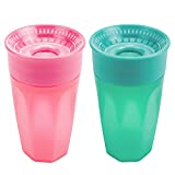 Dr. Brown’s Milestones Cheers 360 Cups for Toddlers - Pink/Turquoise - 10oz - 2pk - 9m+