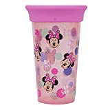 The First Years Disney Minnie Mouse Sip Around Spoutless Cup - 2 Cups in 1: Spoutless for 360 Degrees of Sipping & Converts to Big Kid's Open Cup, Multi