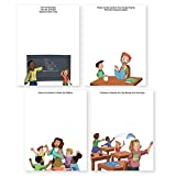 4 Notepads with Funny Teacher Humor | Perfect novelty gift for teacher, coworker or friend | 4.25" x 5.5" with 50 sheets per pad