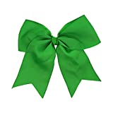 Green Jumbo Bow Clip with Tails