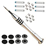 LWNSS 8 Pack Rubber Case Feet + 2 Set (20pcs) Repair Replacement Screws Set + One Phillips Screwdriver Compatible with for MacBook Pro A1278 A1286 A1297, 2009 2010 2011 and 2012 Version