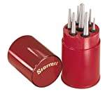 Starrett S264WB Set of 7 Center Punches in Round Plastic Box