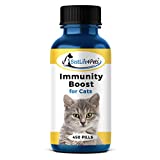 BestLife4Pets Immunity Boost for Cats Supplement – Helps Your Feline's Respiratory and Digestive System Fight Off Colds and Infections – All Natural, No Fuss Remedy (450 Pills)